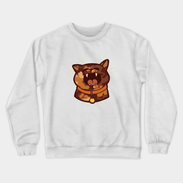 Screaming Kitty Crewneck Sweatshirt by EnchantedAnimal